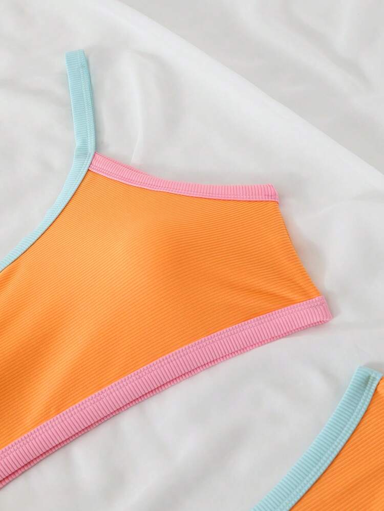 Bikinx Conjunto de bikini de vacaciones con ribete de unicolor - Multicolor - Añade 5