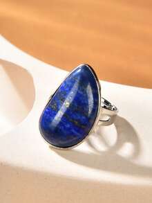 1pc Natural Crystal & Stone Open Ring, Suitable For Daily Wear By Men And Women - Multicolor - View 18