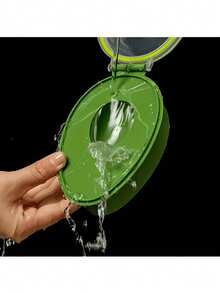 Recipiente reutilizable para almacenar aguacate - Caja de plástico con tapa abatible para mantener frescos los aguacates, multiusos, apto para lavavajillas, rectangular, sin necesidad de electricidad - Verde - Ver 5