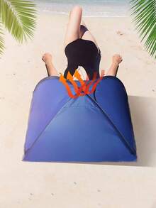 1/2件装多色户外单人帐篷，快速搭建无需组装，银涂层防紫外线面料，防晒、遮阳、防水，单层沙滩帐篷，露营防晒钢丝帐篷，沙滩防晒单层帐篷，适用于露营、海滩、海边、草坪、家庭郊游 - 彩色 - 查看 5