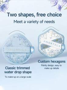 Amortals Bộ 2 bông mút trang điểm + 2 hộp đựng, dụng cụ trang điểm thuộc dòng Artistic Garden, bông mút hình lục giác dày dặn màu xanh nhạt hình kẹo bông, nhỏ gọn, thích hợp cho người mới bắt đầu, chuyên gia trang điểm, quà tặng, hẹn hò, đám cưới, Giáng sinh, Halloween, Lễ Tạ ơn, tốt nghiệp, sinh nhật, ngày lễ, Y2K, thương hiệu, trang điểm, làm đẹp, tiệc tùng, bãi biển, du lịch, cắm trại, trường học, lễ kỷ niệm, trang trí, cosplay cô gái hoa hồng, mỹ phẩm cao cấp, quà tặng, du lịch, đồ rẻ tiền, đồ dùng cần thiết khi đi du lịch. - Màu xanh nhạt - Xem 7