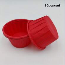50 chiếc giấy lót bánh cupcake màu nâu, cốc nướng mini dùng một lần, khuôn bánh muffin để nướng bánh, tự làm món tráng miệng, đám cưới, tiệc mừng em bé, tiệc sinh nhật (màu nâu) Cốc nướng bánh Halloween/Giáng sinh, 50 chiếc giấy lót bánh cupcake màu trơn - Nhiều màu - Xem 14