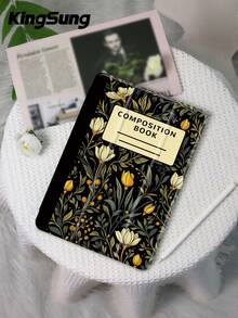 Jade Orchid Notebook Pattern Tablet Case, Compatible With IPad 9.7/10.2/10.5/10.9/12.9/Pro 11, 10th Generation, Compatible With Samsung Galaxy Tab S6 Lite 10.4-Inch, Compatible With Kindle Paperwhite 12th Gen 2024, Kindle (11th Generation) 2022 Version, Kobo Clara Color, Soft Fall Protection, Smart Stand/Auto Wake/Sleep - Multicolor - View 2