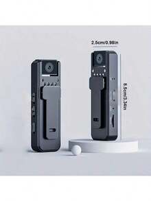 Cámara mini Full HD 1080P - Cámara de video inteligente portátil con visión nocturna, lente rotativa 180°, compatibilidad de audio, expansión de tarjeta TF, adecuada para aventuras al aire libre, viajes, monitoreo, grabación deportiva, ligera, portátil, estructura, ideal para entusiastas del deporte - Negro - Ver 4