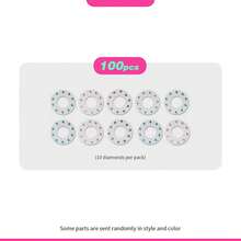 1pc Children's Jewelry Embossing Machine - 120/220 Plastic Diamond DIY Set, Girls Pretend Play Toy, Children's Hair Accessory Toy, Diamond Jewelry Hair Accessory Mold, Backpack Decor, Postcard Pressing Decor, Charm Shaping Tool, Birthday Party Gift Toy For Girls - Multicolor - View 8
