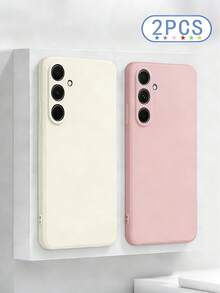 Bộ 2 ốp lưng điện thoại chống rơi tối giản màu trơn, tương thích với Samsung Galaxy S25/S25 PLUS/S25 Ultra/A16/A36/A26/A56/A50/A12/A32/A52/A72/A51/A21S/A13/A14/S24/S24 PLUS/S24 Ultra/S20/S23/S22/A53/S20 FE/S21, 11/12 Pro/12/12X/13 Pro/14 Pro/15 Pro/X3 Pro, và Redmi 10/9/Note 9/12C/Note 11 Pro/Note 8 Pro/9C/9A (phiên bản quốc tế, không phải phiên bản nội địa). - Nhiều màu - Xem 18