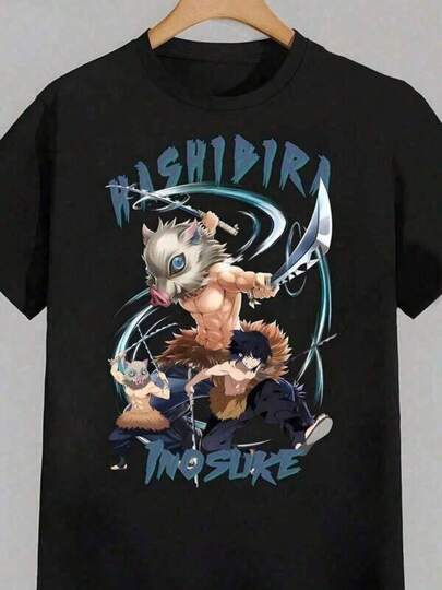 Herr-T-shirts, moderiktiga tryck, casual-T-shirt, höstens must-haves, Inosuke Demon Slay-tröja, anime, demon-tröja, slayer-anime-tröja, anime-grafiktröja, anime-t-shirt, present, unisex-tröja, anime-hoodie, demon-hoodie, höstkläder, herr, rolig T-shirt, vintage-tröjor, grafiska t-shirts, gatuliv, bomull, halloween-present, tryckt och skickad i USA, casual sommar-T-shirt, bekväma utomhuskläder, herr-T-shirt i ren bomull, enkel styling, visa upp din unika stil, herrmode, casual-T-shirt med tryck, casual sommar-T-shirt, bekväma utomhuskläder, casual