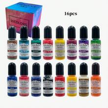 24 Colors Water-Based Pigment Set, High Concentration Dye Suitable For Resin/Plaster/DIY Crafts - Water-based Color Concentrate - View 12