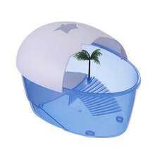 龟箱，爬行动物宠物塑料饲养箱，家用玻璃容器 - 彩色 - 查看 14