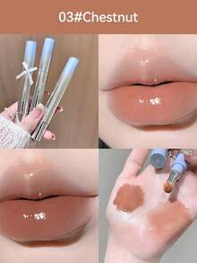 持久亮泽唇彩，高显色度，保湿丰盈，闪亮唇油 - 無味 - 查看 17