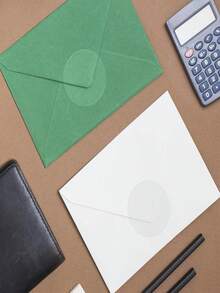 500 piezas Etiquetas adhesivas transparentes para embalaje de regalos DIY, etiquetas autoadhesivas para sellar cajas de regalo, adecuadas para cualquier proyecto de manualidades pequeño, etiquetas para envolver regalos de Navidad, etiquetas para sellar cajas, etiquetas de sellado, comercial - Multicolor - Ver 5