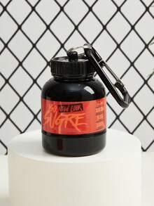 1 Bottle 100ml/3.51oz Protein Powder Portable Water Bottle, Suitable For Fitness, Outdoor Climbing, Mini Portable Powder Drink Cup With Keychain Ring, Portable Keychain, Holiday Party, Summer, Father's Day, Mother's Day, Mini Powder Box - Multicolor - View 15