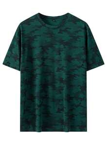 3件装男士凉感短袖T恤（黑色+藏青色+深绿色） - 黑色 - 查看 5