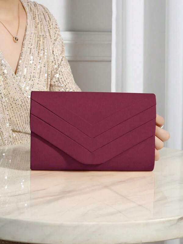 REMANLAND Luxury Evening Bag, Alluring, Elegant, Exquisite, Captivating, Quietly Luxurious Metal Trimmed Chain Square Velvet Bag, Suitable For Ladies, Party Girls, Brides. Perfect For Parties, Weddings, Galas, Dinners, Ideal Gift For Women, Mothers, Teachers, Friends, Bridesmaids