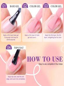 15毫升 JTING 夏季流行霓虹亮色66色凝胶指甲油套装，彩色瓶身，高品质颜料凝胶指甲油，沙龙专业凝胶指甲油套装，适用于美甲和居家美甲。 - 彩色 - 查看 6