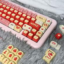 FKKeys Apple Keycaps Cute Cartoon Mechanical Keyboard Keycaps, Dye-Sublimated PBT Material - Apple Town Theme - View 6