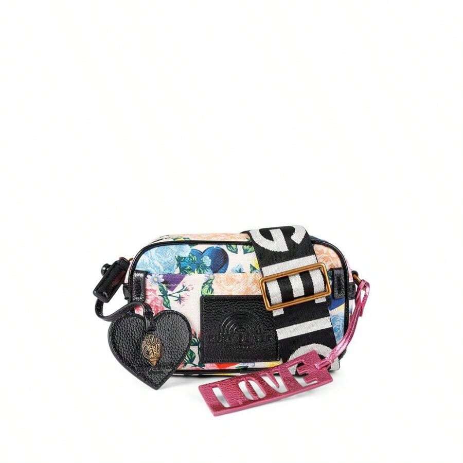 Southbank Mini Floral Cotton Crossbody Camera Bag |  | Women Crossbody - 木炭 - 查看 1