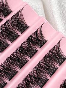 120 قطعة DIY رموش حجم كبير 10 صفوف بأطوال مختلفة من 8 إلى 16 ملم، لون D مجعد، رموش صناعية من الفرو الناعمة والمجعدة والطبيعية الخفيفة، عناقيد رموش، رموش فردية، رموش مزيفة - D - مشاهدة 7