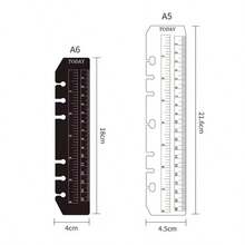 A5/A6 PP Matte Ruler Bookmark, Spiral Notebook Planner Ruler, Measurement Tool For Learning - Single Piece - View 3