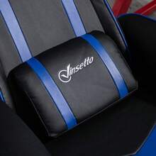 Reclining Armchair With Footrest, 130° Recline, TV Chair And Upholstered Armchair, Gaming Chair With Reclining Function, Dark Blue And Black. - Multicolor - View 6