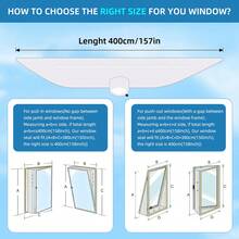 1片窗户密封布，便携式空调和烘干机布配件，单管或双管通用窗户密封条（可选3米、4米、5米），适用于各种便携式空调设备 - 彩色 - 查看 21