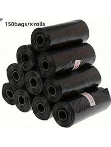 300/150 Dog Poo Bags, Portable Pet Drain Bags, Durable Leak-Proof Pet Garbage Bags, Pet Cleaning Supplies - Black - View 8