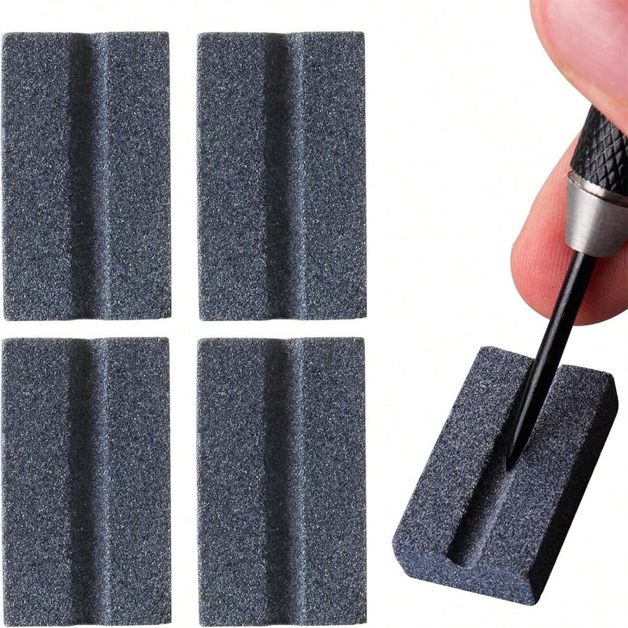 10/4件套V形磨刀石，飞镖磨刀器，易于抛光和去毛刺，持久锋利，飞镖配件 - 彩色 - 查看 1