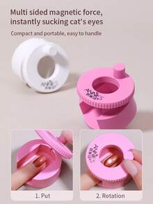 annies Nail Art Automatic Suction Cat Eye Magnet Artifact, Multifunctional, Ultra Strong, Wide Light French Cat Eye Magnet, Suitable For Beginners - Multicolor - View 6