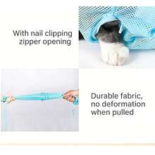 这是一套猫咪指甲修剪套装，包含宠物指甲钳、指甲磨刀器和猫咪清洗袋。指甲钳猫狗均适用。 - 彩色 - 查看 3