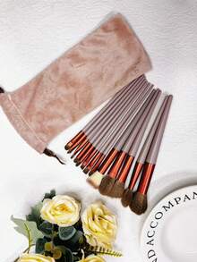 13pcs Professional Makeup Brush Set, Soft Hair Beauty Eyeshadow, Foundation, Blush Brushes, Suitable For All Skincare Needs - Ideal For Beginners And Professionals. Perfect Gift For Birthday, Christmas And New Year Celebrations. - Multicolor - View 11