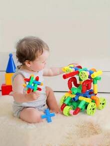 30/50/72/100/150pcs DIY Water Pipe Building Blocks Toy, Educational Construction Toy, Suitable For Children Designers, Toy Gift, Children Toy - Multicolor - View 3