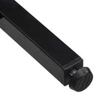 Set Of Six Tables And Chairs: (White Table With Black And Gold Iron Frame, Grey Chair Back Seat And Cushions), White, Gold. - Black - View 9