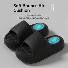 EVA Minimalist Women's Summer Slippers, Thick Sole Indoor Soft Bottom House Slippers, Bathroom Couples Slippers - Multicolor - View 5