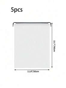 5pcs Travel Shoe Storage Bags, Lightweight Drawstring Bags, Dust-Proof Foldable Bags, Suitable For Sports Shoes And Shoe Protection, Essential For Portable Wardrobe, Shoe Organizer Bags, Transparent Storage Bags For Easy Packing - Clear - View 16