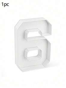 1pc 0-9 Numeric Shaped Tray, Numeric Dessert Tray, DIY Food Tray, 0-9 Fruit Cookie Candy Filling Box, Cupcake Display Stand, Suitable For Wedding Anniversary, Birthday, Graduation, Birthday Party, Family Gathering, Bridal Shower, Handmade - Multicolor - View 32