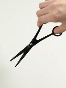 6.5英寸右手理发剪，家用理发剪，专业美发师剪刀，采用优质日本不锈钢制成，手工打磨，银黑色 - 銀色 - 查看 9