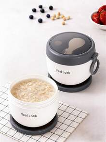 可重复使用的燕麦酸奶杯，轻便保温燕麦杯，持久保冷加热，便携式早餐小工具，微波炉适用 - 彩色 - 查看 7