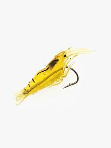 10pcs 4cm 1.3g Fishing Soft Lure Baits With Hooks, Yellow Silicone Lures For Bass, Perch, Crappie - Yellow - View 3