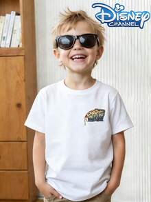 Disney 'Toy Story' Pizza Planet Alien Pattern T-Shirt, Suitable For Boys And Girls To Wear At Holiday Parties, Family Dinners, Outdoor Activities, Trips, And As A Children's Gift For Visiting Disney Parks. - 白色 - 查看 2