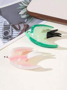 1 件可爱独特的卡通小鱼发夹，女士适用。可爱动物燕子发箍，适合半扎发造型。 - 彩色 - 查看 5