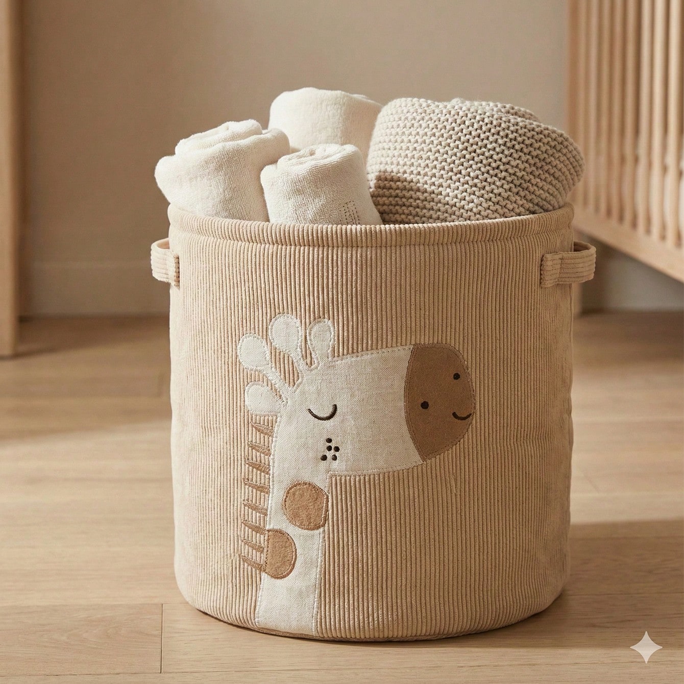 Pieza Cesta de pañales con diseño de dibujos animados, cesta de lavandería de gran capacidad, cesta de almacenamiento de pañales de papel