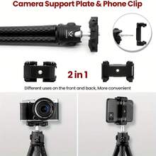 SelfieShow Selfie Stick, Extendable Selfie Stick Tripod With Wireless Remote And Tripod Stand, Portable, Lightweight, Compatible With IPhone 15 14 13 12 Pro Xs Max, Universal Phone Mount, Compatible With Smartphone/DSLR/GoPro Camera For Summer Vacations, Travel, Outdoor Activities, Live Streaming, Selfies, And Video Recording - Black - View 3