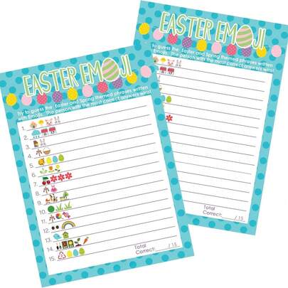 5pcs/10pcs/20pcs, Easter Game – A Fun Classroom Activity For Cards, Easter Parties, Spring Activities And Egg Hunts