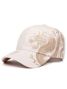 2026新款时尚个性化棒球帽创意龙纹印花嘻哈帽户外运动遮阳帽日常通勤生活装饰帽街头滑板帽男女通用休闲平沿帽 - 膠印美國國旗 - 查看 7