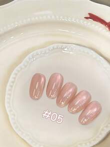 MISS SHAKA 10毫升 冬春美甲 情人节流行 冰透明底色 粉色丝绸磁性粉凝胶指甲油 百搭美白指甲 光疗凝胶美甲 美甲沙龙 家用DIY美甲用品 - 彩色 - 查看 9