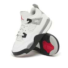 Nike Air Jordan 4 Retro White Cement IB4387-100 Toddler Fashion Sneaker New - 白色 - 查看 7