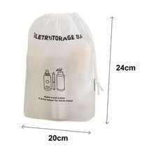 OISE ART STORE Set 3pz Organizer Da Viaggio Borsa Per Articoli Toilette Casa 20x24cm Sacco Con Coulisse 87701 - - Multicolore - Visualizzare 3