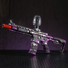 unilabo Juego de pistola de juguete eléctrica M4A1, de alta precisión, recargable y reutilizable, perfecto para juegos al aire libre, regalo ideal de juguete para exteriores para cumpleaños, fiestas, Pascua, gran regalo para niños (balas no incluidas) - Multicolor - Ver 2