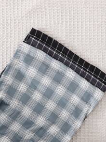 3 Pack Men's Plaid Pajama Pants, Elastic Waist Loose Fit Comfortable Lounge Pants, Multi-Color Options - Multicolor - View 7