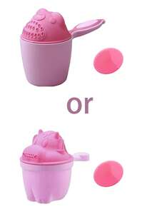1pc Cartoon Shampoo Cup, Baby Shower Head, Children's Bathing & Hair Washing Assistant, Prevents Kids From Fearing Hair Washing, Cute Shampoo Cup Also Can Be Used As Toothbrush Cup (Random Style) - Pink - View 12
